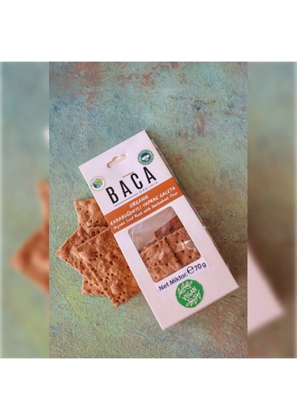 Baca Organik Organik Karabuğdaylı Vegan Yaprak Galeta 55 gr