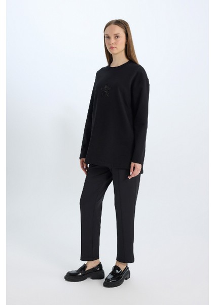 Regular Fit Cepli Pensli Skuba Dalgıç Kumaş Esnek Belli Pantolon D9029AX24WN