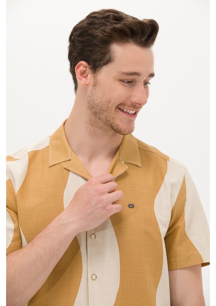 Erkek Camel Gömlek Kısa Kollu 50263325-VR015 fiyatları