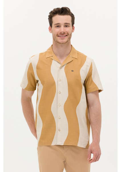Erkek Camel Gömlek Kısa Kollu 50263325-VR015 fırsatları