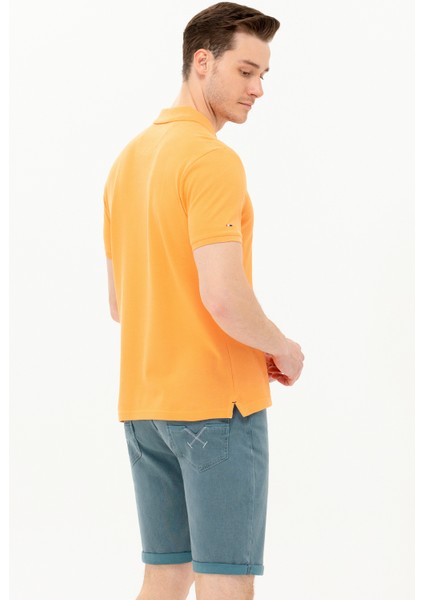Erkek Turuncu Tişört Basic 50266337-VR051 indirimleri