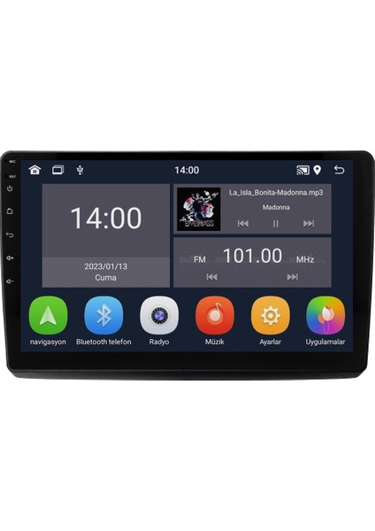 Renault Trafic (2001-2010) Android 14 Multimedya Carplay 9 Inch 4 GB Ram / 64 GB CRV-4754XD
