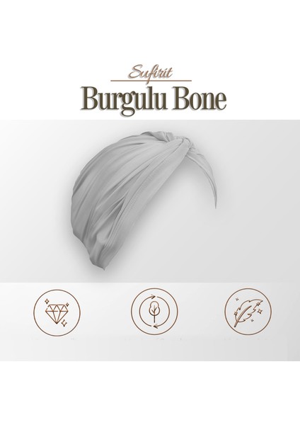 Burgulu Bone - Tesettür Bone - Bone Eşarp- Hazır Bone Şal- Tasarım Bone Modelleri