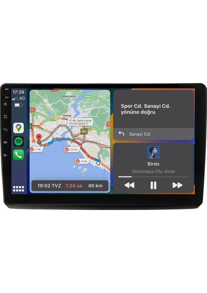 Renault Trafic (2001-2010) Android 14 Multimedya Carplay 9 Inch 8 GB Ram / 128 GB Hafıza CRV-4754XAA