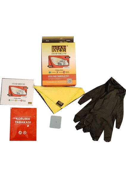 Ideal Atom Oto Far Temizleyici Oto Far Temizleme Set Far Temizleme Far Parlatma modelleri