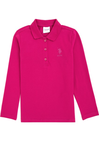 U.S. Polo Assn. Kız Çocuk Fuşya Sweatshirt 50296377-VR023