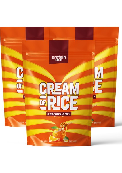 Cream Of Rice Pirinç Kreması - Orange Honey - 1 kg x 3 Adet