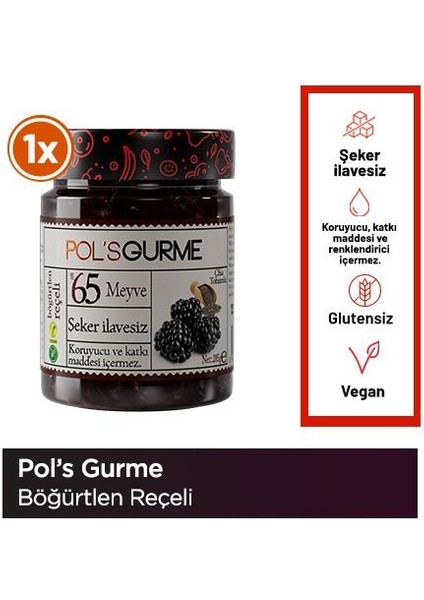 Pol'sgurme Şeker Ilavesiz Böğürtlen Reçeli 285 G
