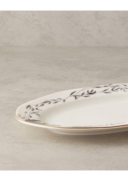 Hera Porselen Kayık Tabak 25 cm Gold modelleri