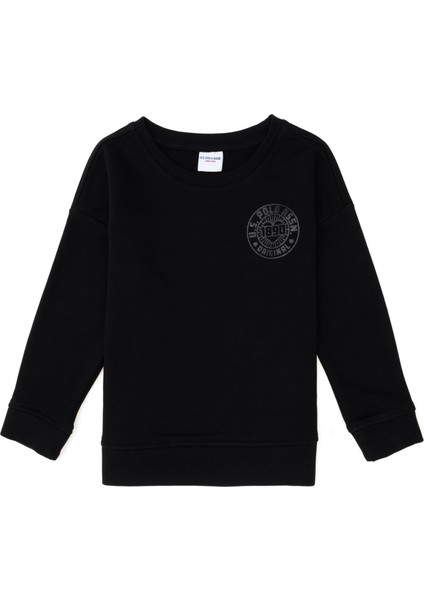 Kız Çocuk Siyah Sweatshirt 50296391-VR046