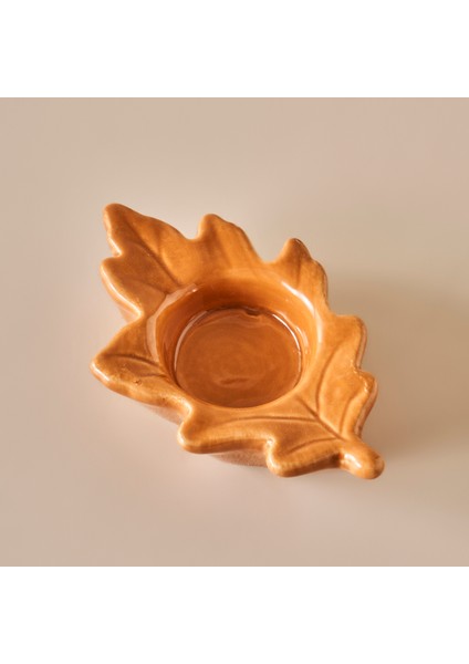 Bella Maison Leaf Mumluk Sarı (9 x 8 x 3  cm )