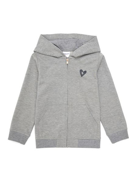 Kız Çocuk Gri Melanj Sweatshirt 50296942-VR086