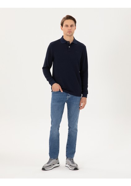 Erkek Mavi Slim Fit Jean Pantolon 50296137-Vr036