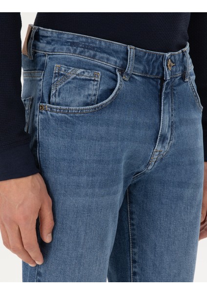 Erkek Mavi Slim Fit Jean Pantolon 50296137-Vr036 indirimleri