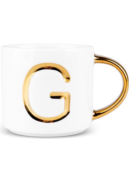 G Harfli Kupa 400 ml Beyaz