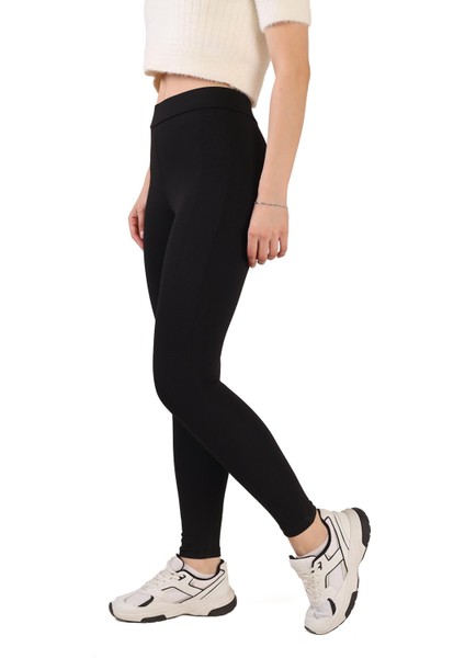 2060 Ottoman Şeritli Tayt Siyah modelleri