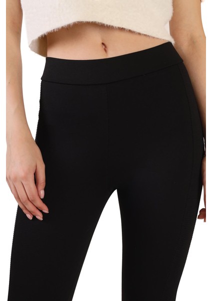 2060 Ottoman Şeritli Tayt Siyah fırsatları