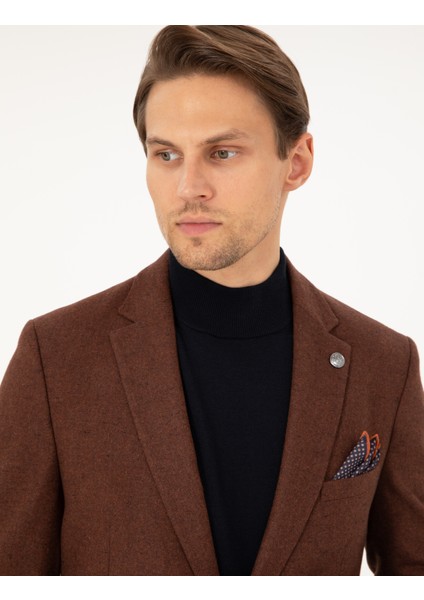 Erkek Kiremit Ex. Slim Fit Ceket 50291930-VR031