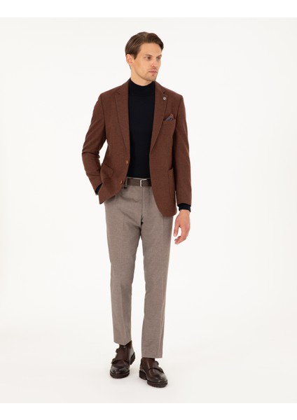 Erkek Kiremit Ex. Slim Fit Ceket 50291930-VR031