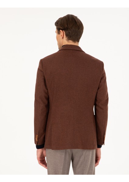 Erkek Kiremit Ex. Slim Fit Ceket 50291930-VR031