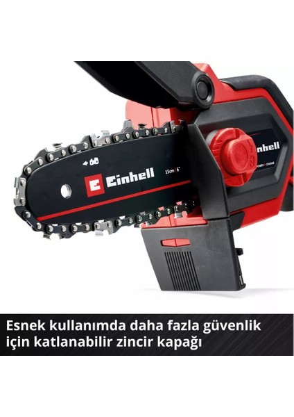 Ge Ps 18/15 Li Bl Solo - Akü Hariç - 18 V 150 mm 1/4" 28 Dış Akülü Dal Kesme Budama Mini Testere