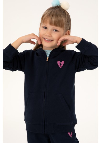 Kız Çocuk Lacivert Sweatshirt 50296390-VR033
