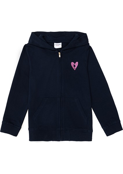 Kız Çocuk Lacivert Sweatshirt 50296390-VR033