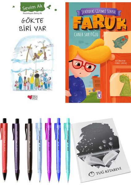 Şehirdeki Gizemli Sinyal Faruk ve Gökte Biri Var 2'li Set + Hediyeli