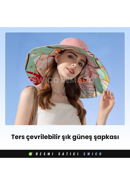 Çift Taraflı Kadın Güneş Şapkası (Yurt Dışından)