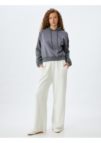 Kapüşonlu Sweatshirt Fermuar Cep Detaylı Rahat Kalıp fiyatları