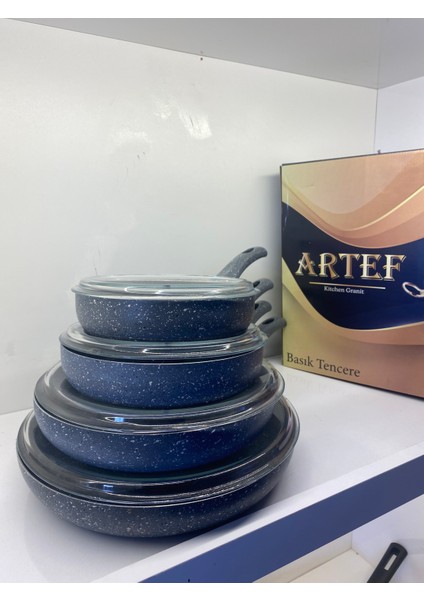 Granit Kapaklı Tava Seti