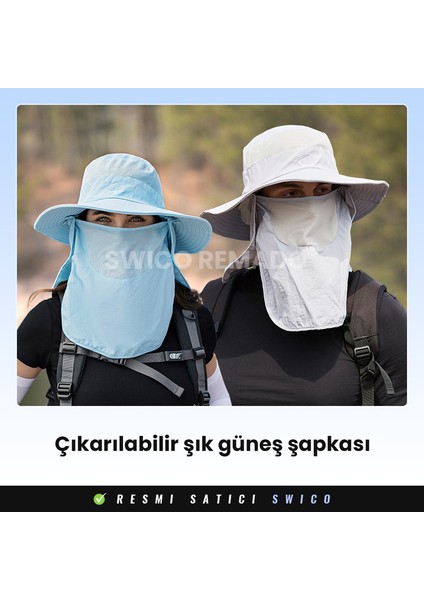 Yüz Kapaklı ve Boyun Kapaklı Balıkçı Şapkası (Yurt Dışından)