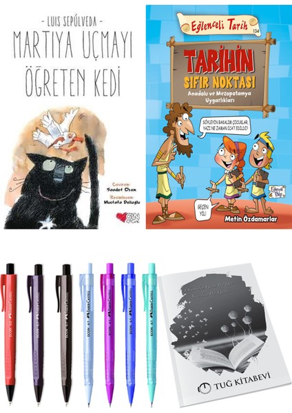 Tarihin Sıfır Noktası Anadolu ve Mezopotomya Uygarlıkları ve Martıya Uçmayı Öğreten Kedi 2'li Set + Hediyeli