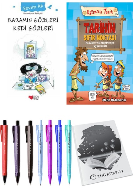 Tarihin Sıfır Noktası Anadolu ve Mezopotomya Uygarlıkları ve Babamın Gözleri Kedi Gözleri 2'li Set + Hediyeli