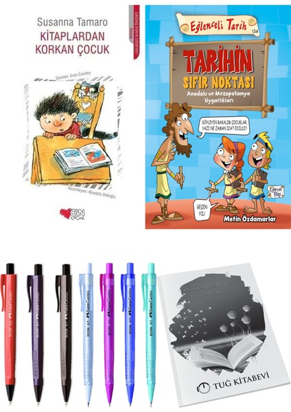 Tarihin Sıfır Noktası Anadolu ve Mezopotomya Uygarlıkları ve Kitaplardan Korkan Çocuk 2'li Set + Hediyeli