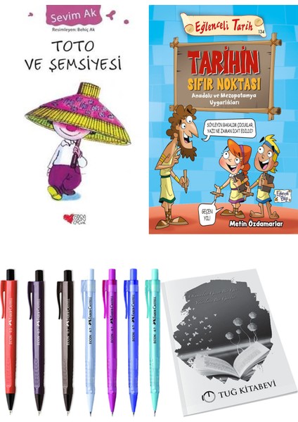 Tarihin Sıfır Noktası Anadolu ve Mezopotomya Uygarlıkları ve Toto ve Şemsiyesi 2'li Set + Hediyeli
