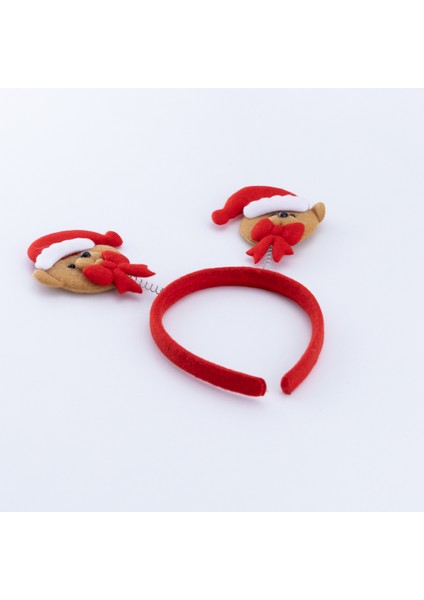 Yılbaşı Süsleri, Taç Kurdeleli Ve Şapkalı Ayı