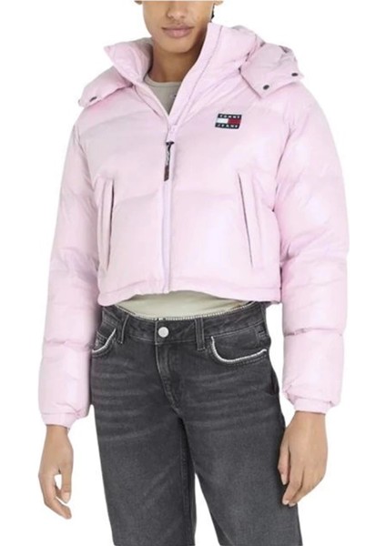 Tommy Hilfiger Kadın Alaska Toz Pembe Şişme Mont