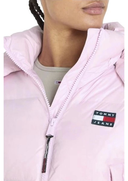 Tommy Hilfiger Kadın Alaska Toz Pembe Şişme Mont