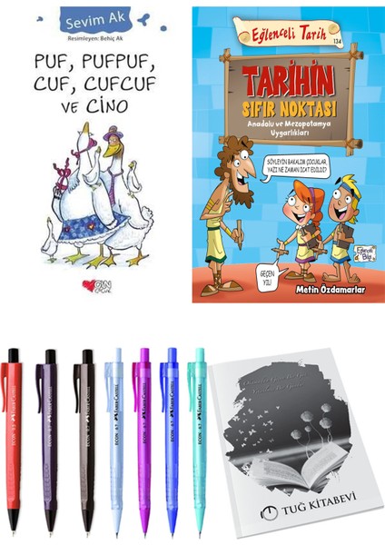Tarihin Sıfır Noktası Anadolu ve Mezopotomya Uygarlıkları ve Puf, Pufpuf, Cuf, Cufcuf ve Cino 2'li Set + Hediyeli