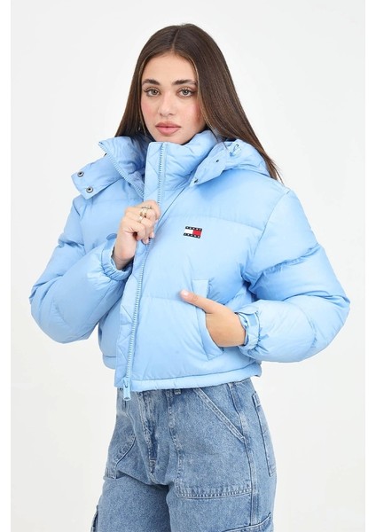 Kadın Alaska Mavi Şişme Mont