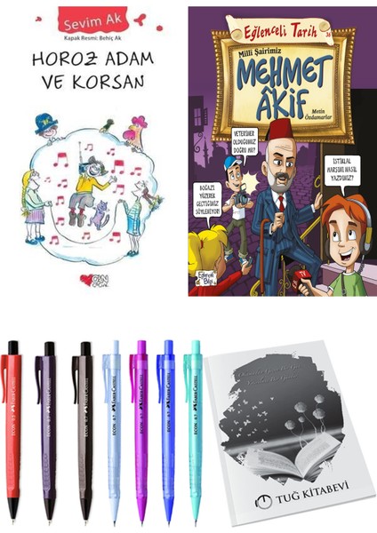 Milli Şairimiz Mehmet Akif ve Horoz Adam ve Korsan 2'li Set + Hediyeli