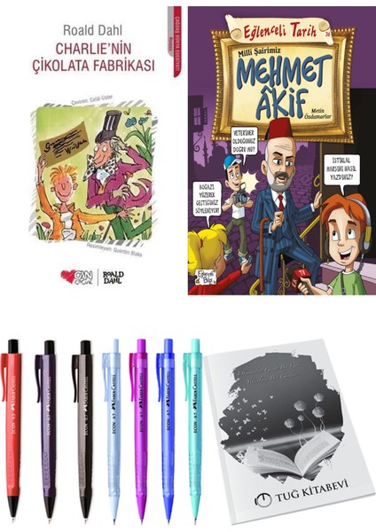Milli Şairimiz Mehmet Akif ve Charlie'nin Çikolata Fabrikası 2'li Set + Hediyeli