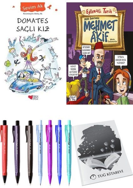 Milli Şairimiz Mehmet Akif ve Domates Saçlı Kız 2'li Set + Hediyeli
