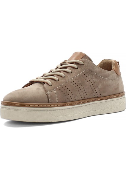 Erkek Kum Bağcıklı Nubuk Deri Sneaker