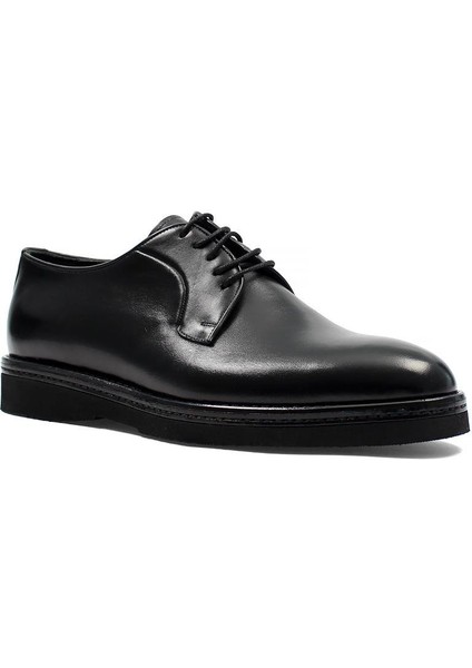 Erkek Siyah Bağcıklı Deri Klasik Ayakkabı modelleri