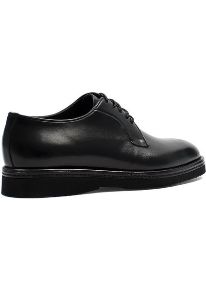 Erkek Siyah Bağcıklı Deri Klasik Ayakkabı indirimleri