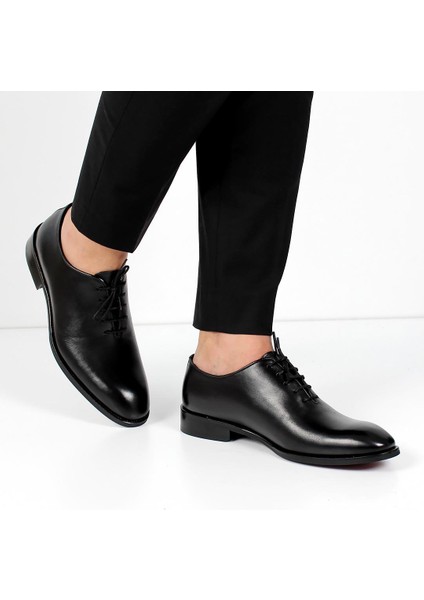 Erkek Siyah Bağcıklı Deri Klasik Ayakkabı fiyatları