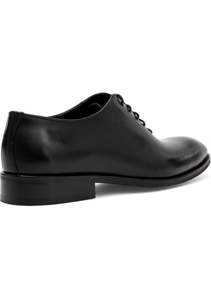 Erkek Siyah Bağcıklı Deri Klasik Ayakkabı indirimleri