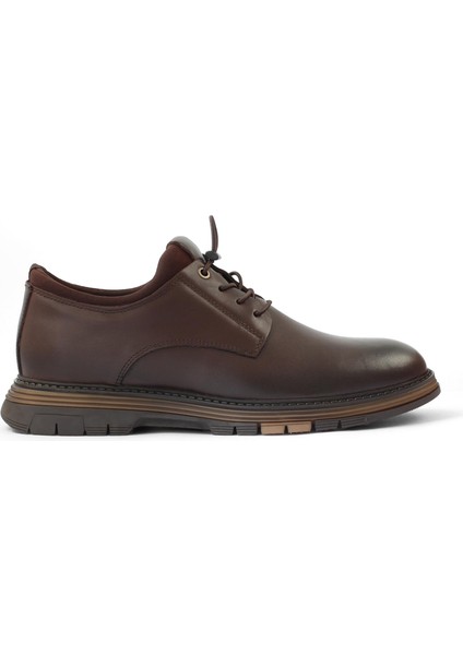 Kahve Deri Ayakkabı Kışlık Slip On Erkek 550 766